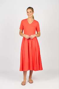 Vassalli: VASSALLI T-SHIRT DRESS WITH WOVEN SKIRT