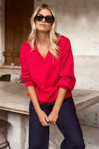 IVY + JACK HARVEST V NECK KNIT JUMPER