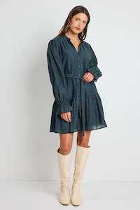 Ivy Jack: IVY + JACK AUDITION BALLOON SLEVEE DROP WAIST MINI DRESS