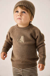 Jamie Kay: JAMIE KAY ETHAN JUMPER - CUB MARLE LEOPARD