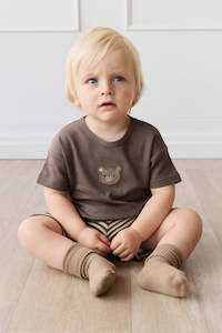 JAMIE KAY PIMA COTTON HUNTER TEE - BROWNIE BOBBI BEAR