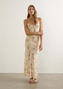 August: AUGUSTE ANNIE TIE SLIP MAXI DRESS