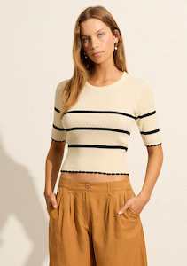 August: AUGUSTE MILA CROCHET TEE