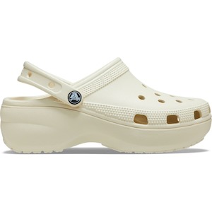 CROCS CLASSIC PLATFORM CLOG ( WOMENS ) - BONE