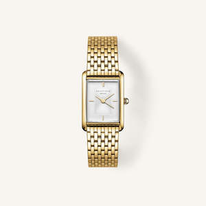 Rosefield: ROSEFIELD HEIRLOOM WHITE DIAL STEEL GOLD WATCH