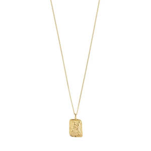 Jewellery: PILGRIM AQUARIUS ZODIAC NECKLACE - GOLD PLATED