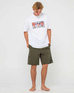 Rusty: RUSTY PEEK SHOW HYBRID WAIST BOARDSHORT AMG