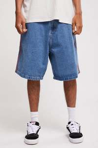 RUSTY FLIP DADDY 2.0 JORT - MIDDY BLUE