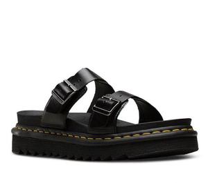 Dr Martens: DR MARTEN MYLES SLIDE SANDAL BLACK BRANDO