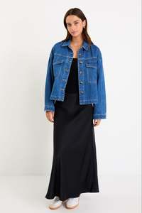 AMONG THE BRAVE ECHO PATCH POCKET DENIM JACKET