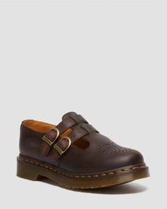 DR MARTEN 8065 MARY JANE DARK BROWN CRAZY HORSE