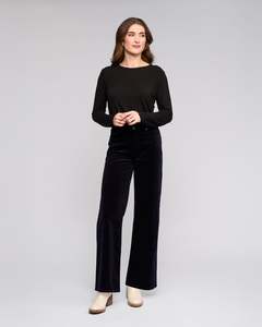 Vassalli: VASSALLI EMPIRE CORD PANT WIDE LEG FULL LENGTH CORD
