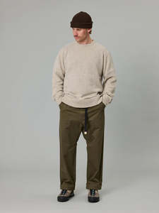 JUST ANOTHER FISHERMAN MERINO SEA CREW - GREY FEATHER
