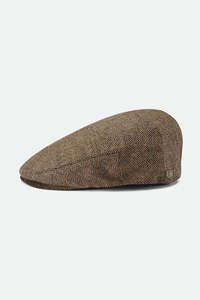 Headwear: BRIXTON HOOLIGAN SNAP CAP - BROWN/KHAKI