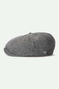 Headwear: BRIXTON BROOD SNAP CAP - GREY/BLACK