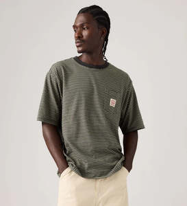LEVIS SS WORKWEAR EAUAN STRIPE DRIED SAGE