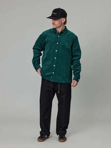 JUST ANOTHER FISHERMAN BOXY RIPPLE SHIRT - GREEN