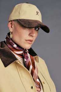 KAREN WALKER RUNAWAY GIRL CLASSIC CAP TAN