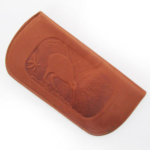 Products: Leather Sunglass Holders - Kiwi or NZ Map Stylish Sunglass Accessories Bowls Avenue NZ