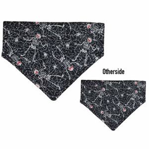 Products: Small Spooky Scary Skeletons Bandana Bow Wow Boutique NZ