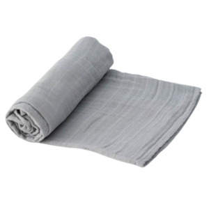 Baby Gifts 1: Muslin Swaddle- Nickel