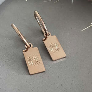 Christmas Build A Box: Daisy Hoop Earrings -Gold or Silver