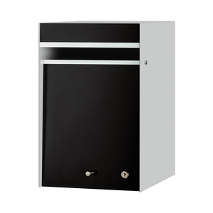 Designer: Designer Front Opening Letterbox / Mailbox - Silver Pearl