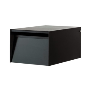 Urban Back Opening Letterbox / Mailbox - Black