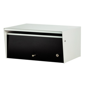 Metro: Metro Front Opening Letterbox / Mailbox - Silver Pearl