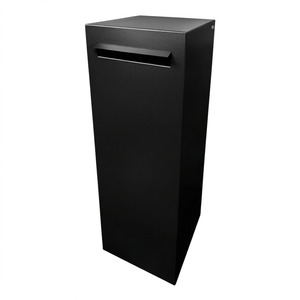 Pillar Freestanding Letterbox - Black Box Design