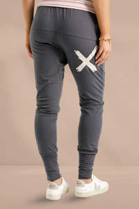 Most Loved: Homelee Apartment Pants Graphite with Ivory X