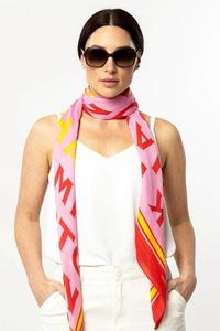 Dark Hampton Giesen Cashmere Modal Scarf Pink