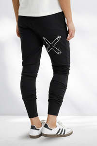 Homelee Winter Apartment Pants Black White X