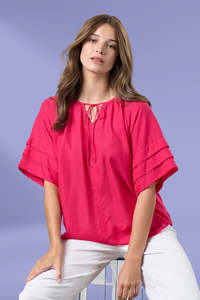 Madly Sweetly Parallel Top Magenta