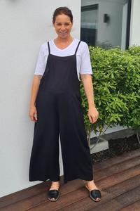 Freez Rayon Overalls Black