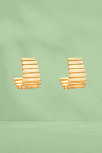 Antler Camilla Earrings Gold