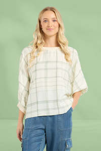 Et Alia: Et Alia Aroha Top Meadow Plaid