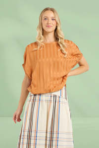 Et Alia: Et Alia Harlee Top Copper Glow