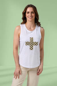 Flash Deals: Stella and Gemma Everyday Tank Fez Cross White