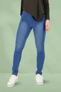 Vassalli Full Length Leggings Denim New Blue