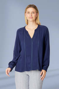 Luna Sky: Luna Sky Librarian Core Top Navy