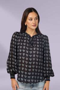 Stella Gemma: Stella and Gemma Matilda Blouse Black Love