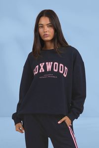 Foxwood Interval Neon Pink Crew Navy