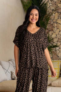 Bee Maddison Hazel Top Leopard
