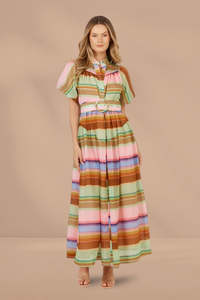 Fate and Becker Siesta Dress Stripe Multi