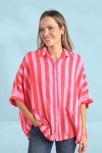Elm Palermo Stripe Shirt Bittersweet Strawberry