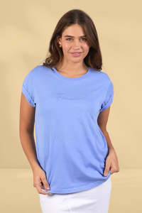Cool Summer: Foxwood Signature Tee Neon Blue