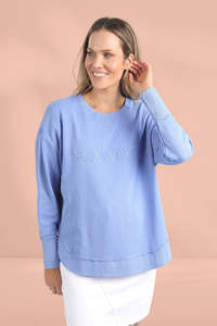 Foxwood Simplified Crew Neon Blue