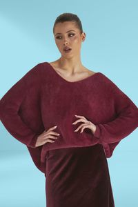 Warm Spring: Fate and Becker Electra Knit Wine Red