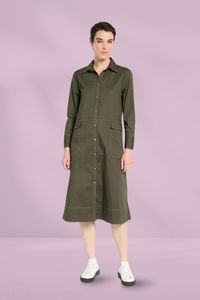 Marco Polo Essential Poplin Dress Khaki